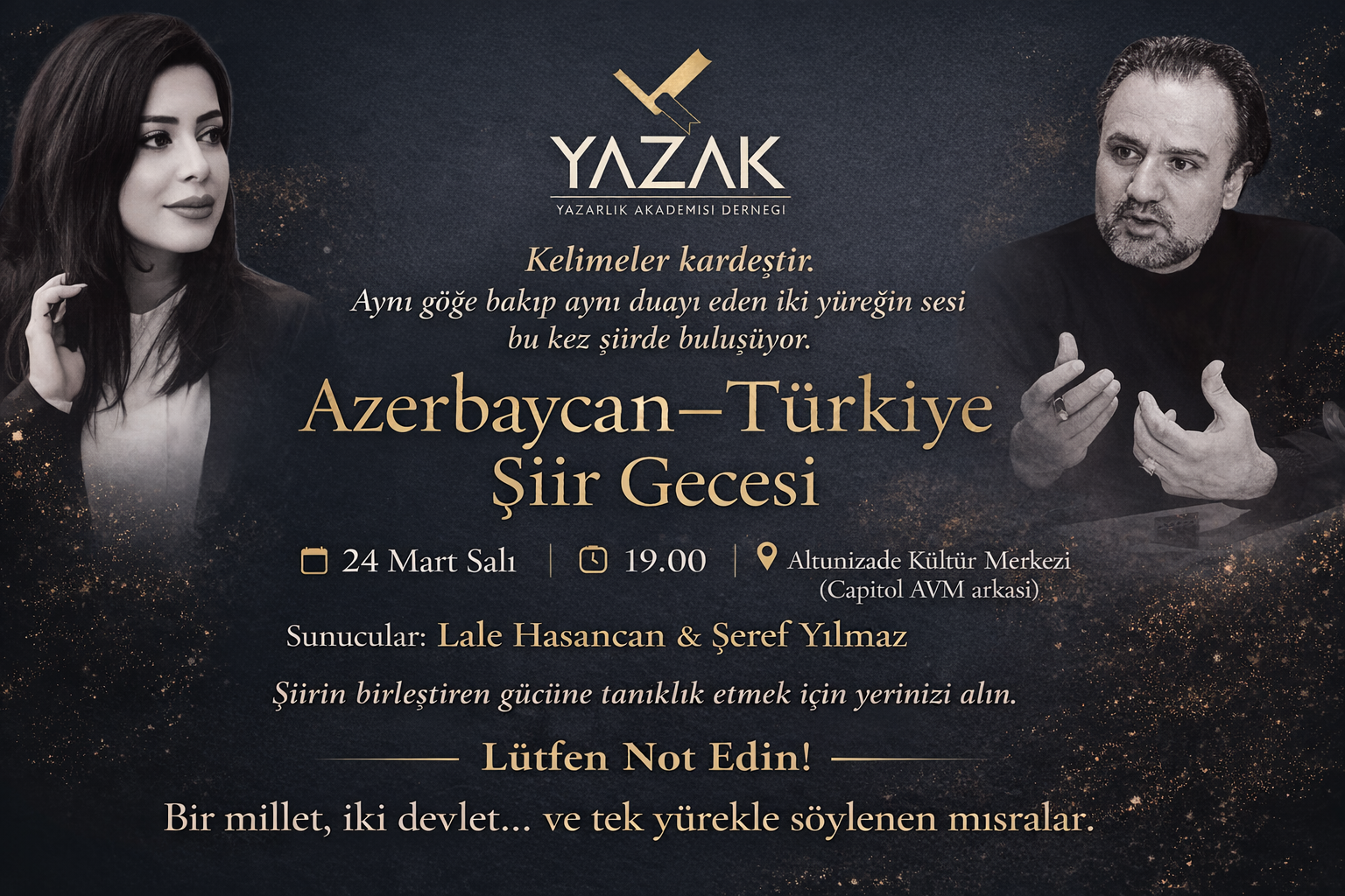 Azerbaycan–Türkiye Şiir Gecesi Altunizade’de Düzenleniyor