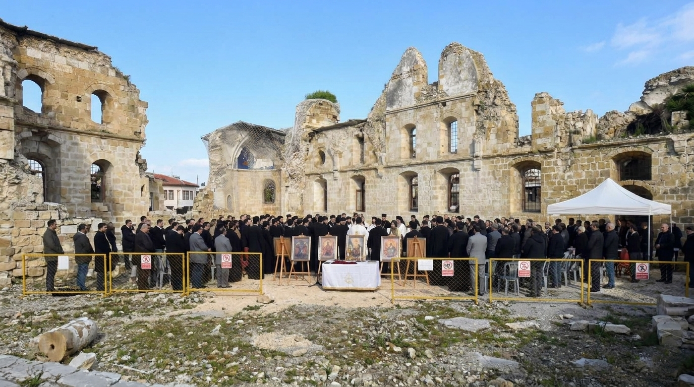 Antakya'nın Diriliş Muştusu: Patrik 10. Yuhanna Yıkıntılar Arasında Umut Dağıttı